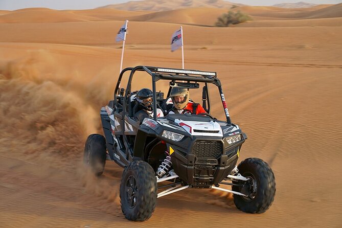 1-Hour Desert Buggy Self-Drive Adventure: Camel Ride & Sandboard - From Dubai hotels to the Lahbab dunes