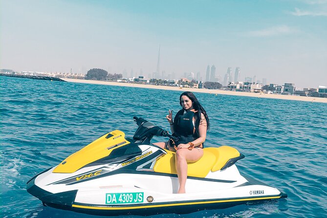 1-Hour Jet Ski Tour – Burj Al Arab, Atlantis, & Dubai Skyline - Following the Dubai shoreline by jet ski