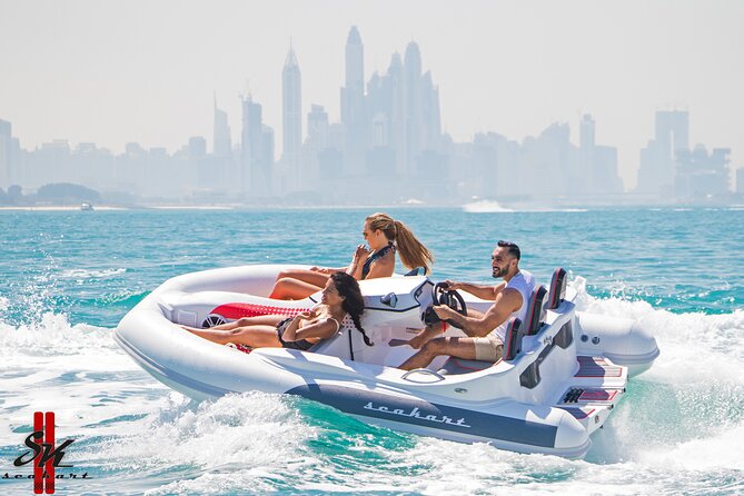 120 MINUTES Dubai Private Self-Drive SeaKart Jet Ski Boat Tour - Atlantis and Palm Jumeirah from the sea