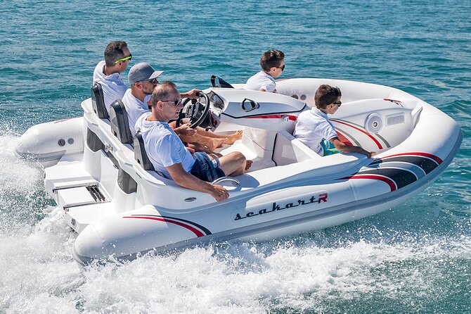 120 MINUTES Dubai Private Self-Drive SeaKart Jet Ski Boat Tour - A swim stop and time to play