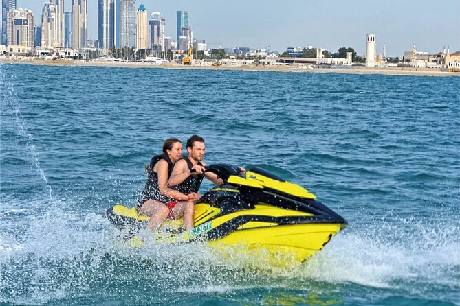 20-Minute Private Dubai Jet Ski Ride - Riding toward the Burj Al Arab
