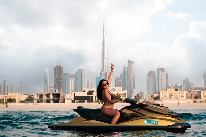 24 Karat Gold Jet Ski Adventure with Burj Khalifa View - Burj Al Arab, Palm Jumeirah, and Atlantis