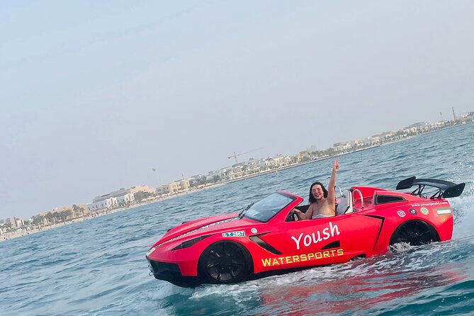 30Min Jetcar Dubai with Burj Al Arab Views-Free Ice Cream - Sheik Island, yachts, and the faster stretch