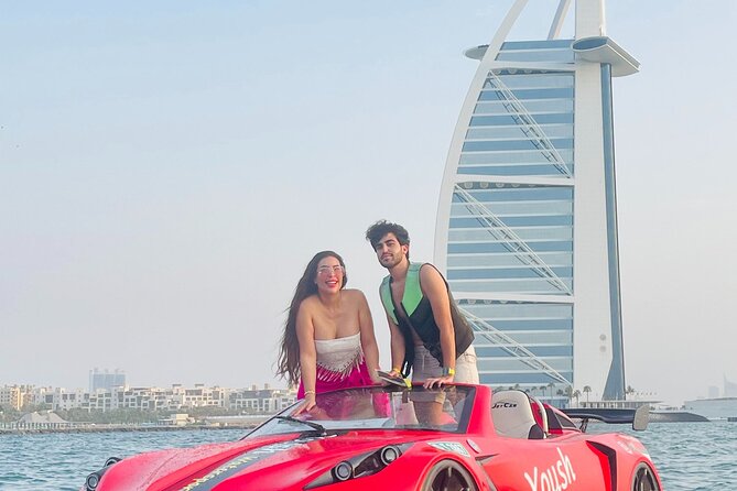 30Min Jetcar Dubai with Burj Al Arab Views-Free Ice Cream - Photos and videos without an added media charge