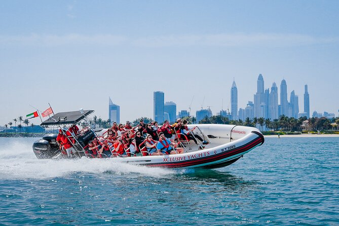 90 Minutes Speedboat Tour: Marina, Atlantis, Palm & Burj Al Arab - Jumeirah Beach and Palm Views from the water