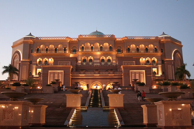 Abu Dhabi City, Sheikh Zayed Mosque & Ferrari World Tour with Transfers - Emirates Palace is a pass-by, not a hotel tour