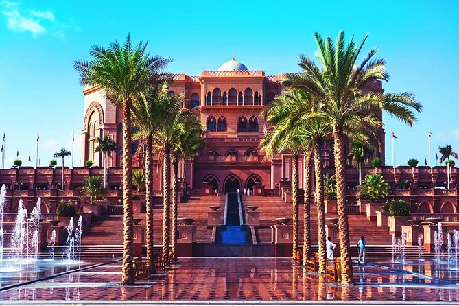 Abu Dhabi city tour & desert safari from Dubai - Etihad Towers and Emirates Palace from the outside