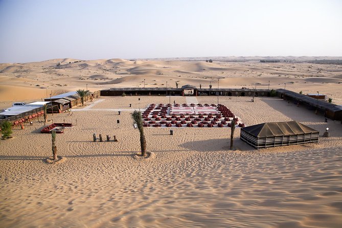 Abu Dhabi Desert Safari (Dune Bashing, BBQ Dinner, Camel Ride & Sand Skii) - Belly dance and Tanoura after dinner