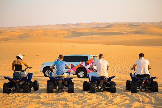 Abu Dhabi Evening Desert Safari - Dune bashing Camel ride and BBQ - Sunset pictures in the Abu Dhabi desert