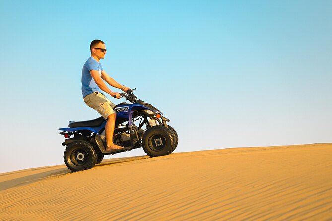 Abu Dhabi Evening Desert Safari - Private car Dune bashing & BBQ - From Abu Dhabi streets to open Arabian sand