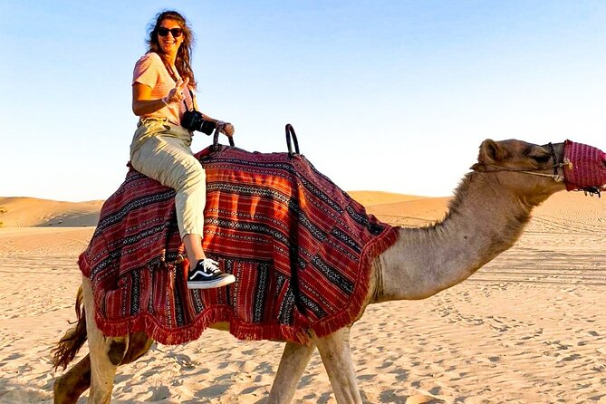 Abu Dhabi: Evening Desert Safari with Camel Ride, BBQ & Live Show - BBQ dinner, tea, and two evening shows