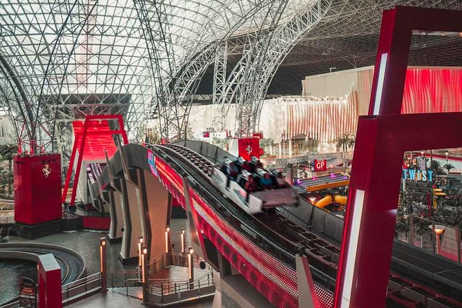 Abu Dhabi Guided City Tour With Ferrari World Tickets From Dubai - Capital Gate and the road to Emirates Palace