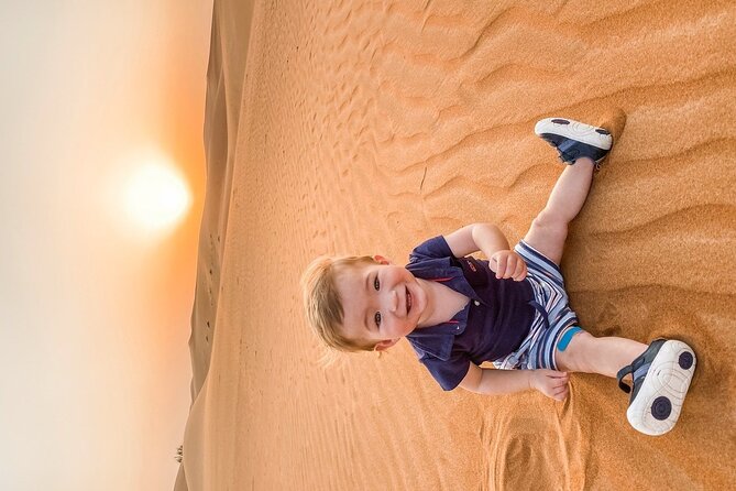 Abu Dhabi - Kids Friendly Morning Desert Safari - Sandboarding on the open dunes