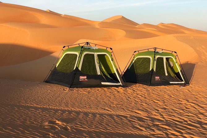 Abu Dhabi Private Desert Camping With BBQ Dinner - Sunset over the Rub Al Khali dunes