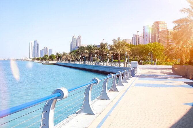 Abu Dhabi Sheikh Zayed Mosque Ferrari World Tour and Transfers - Emirates Palace and the Corniche: quick views, big scale