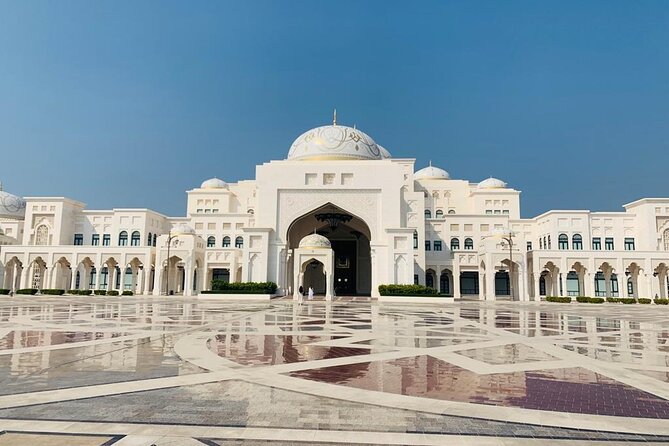 Abu Dhabi Tour Grand Mosque Emirates Palace Heritage Village - One hour at Marina Mall for lunch