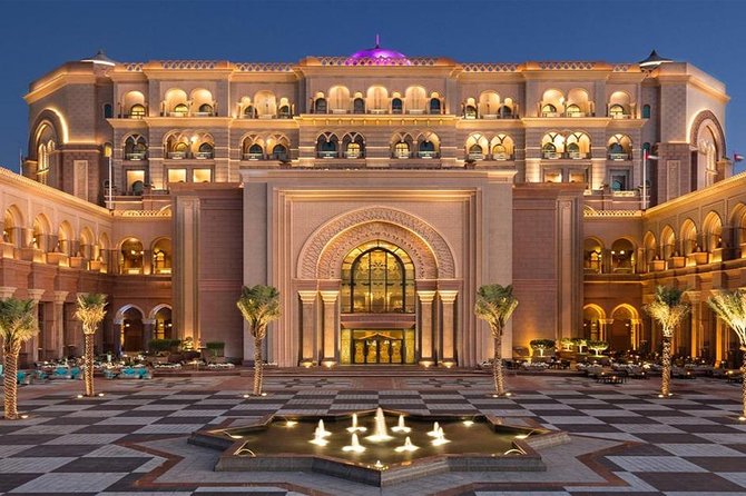 Advance Full Day Abu Dhabi City Tour - Emirates Palace offers one hour of polished Abu Dhabi