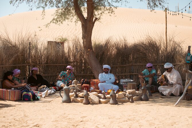 Al Marmoom Oasis Luxury Tent with Bedouin Dinner - A short camel ride toward the sunset