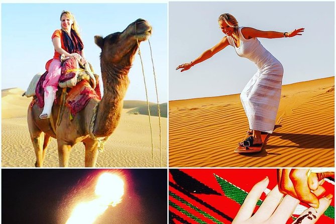Arabian Desert Safari with BBQ Dinner Camel Ride, Sand Boarding - What the $50 price really covers