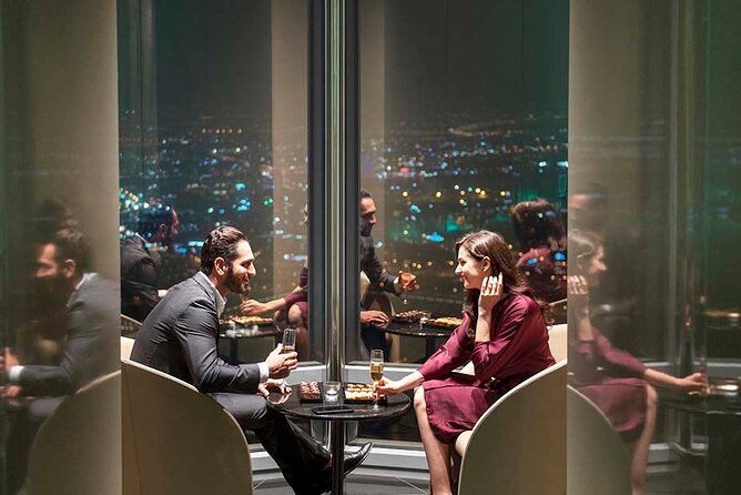 At the top burj khalifa dubai ticket with cafe treat - The outdoor terrace at about 585 meters