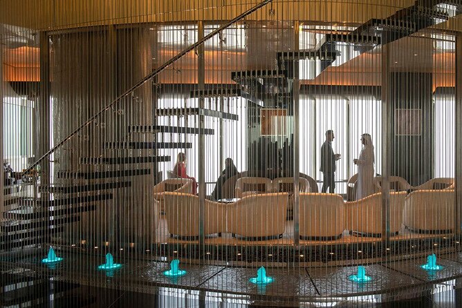 At the top burj khalifa dubai ticket with cafe treat - Reaching the upper deck from Dubai Mall