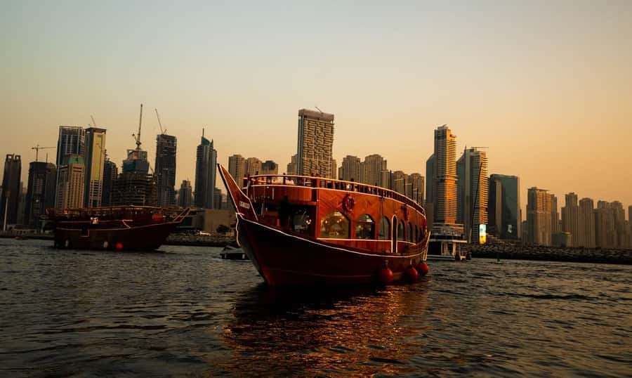 Best 5-Star Dhow Dinner Cruise Dubai Marina Jack Sparrow - The dhow setting and onboard atmosphere
