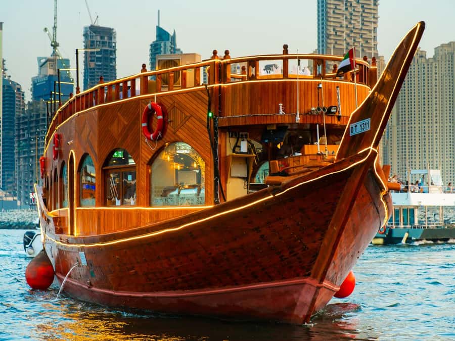 Best 5-Star Dhow Dinner Cruise Dubai Marina Jack Sparrow - What the $32 price really includes