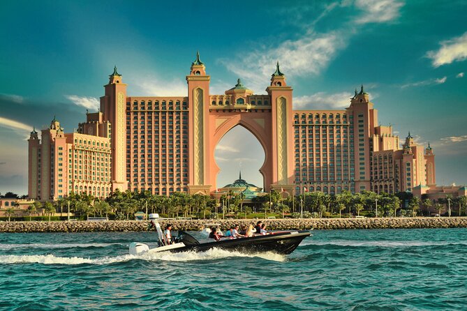 Burj Al Arab 100 Minute Boat Tour - Leaving Dubai Marina by boat
