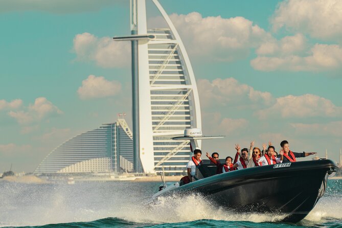 Burj Al Arab 100 Minute Boat Tour - Ain Dubai from the water