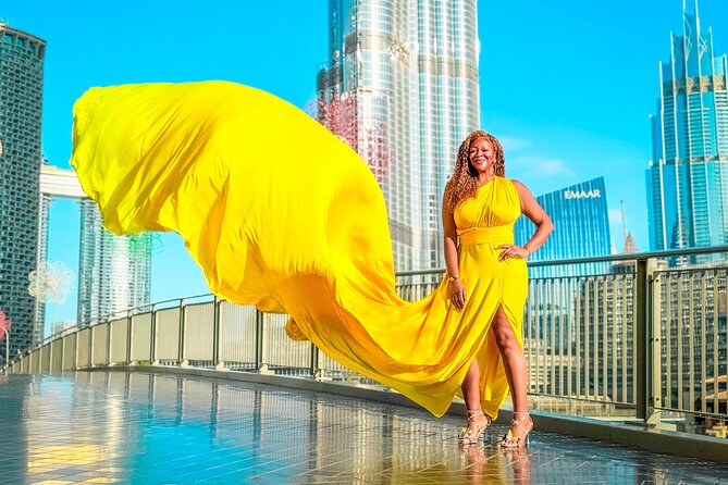 Burj Khalifa Flying Dress Instagram Videography Shoot - Is $237.27 good value for two people?