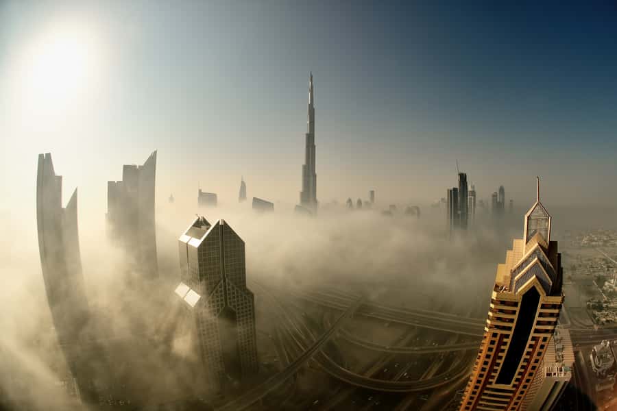 Burj Khalifa VIP Lunch – Michelin Dining & Porsche Transfer - Entering Burj Khalifa through the private route