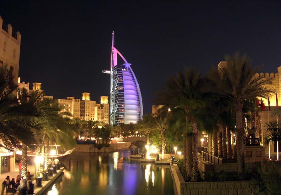 City of Lights: Dubai Night Experience - Jumeirah Beach for open water and skyline photos