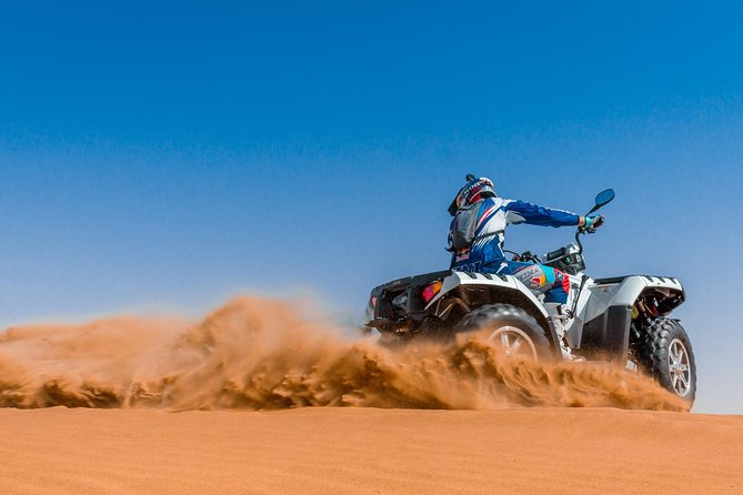 Classic Dubai Desert Safari with BBQ Dinner and Camp activities - Sunset, sandboarding, and camp activities