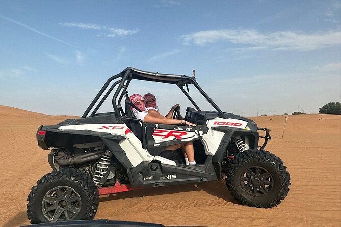 Combo:Deluxe Desert Safari with dinner + ATV self-drive/Quad Bike - Dinner with waiter service and a live BBQ station