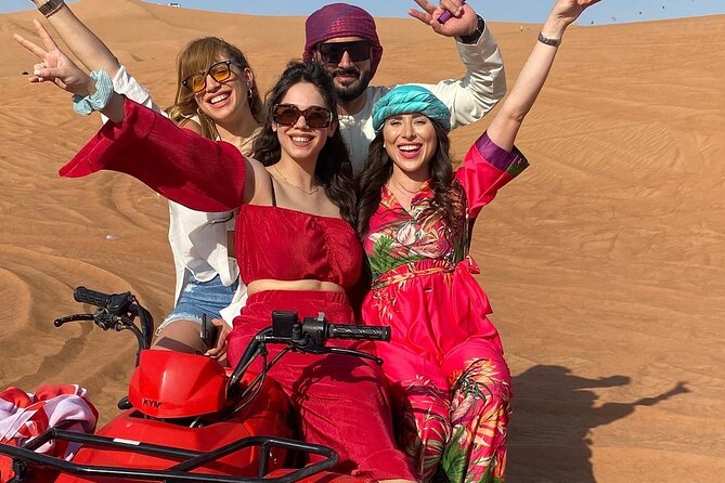 Combo:Deluxe Desert Safari with dinner + ATV self-drive/Quad Bike - Three shows after nightfall