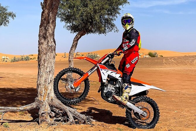 Desert Motorbike Tour in Dubai - Getting used to sand, speed, and the bike