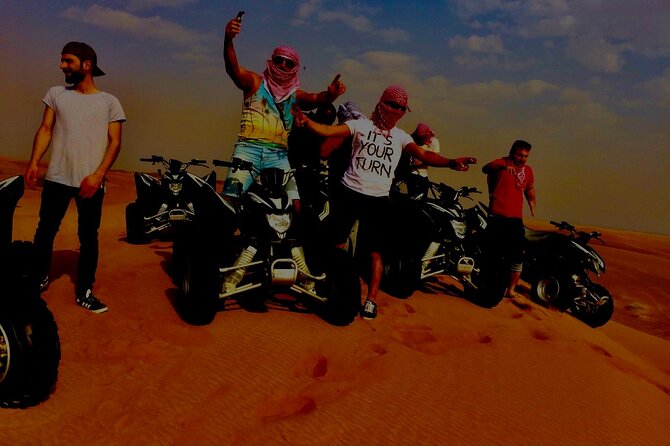 Desert Safari, 60-Min Self-drive ATV, Camel ride, Shows, Dinner - Safety, comfort, and the fine print