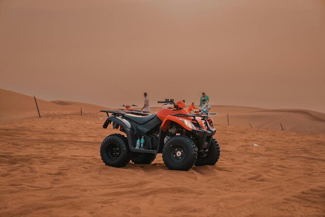 Desert Safari Adventures: Dune Bashing, Camel Rides, and BBQ, ATV - Belly dancing, Tanoura, and the fire show