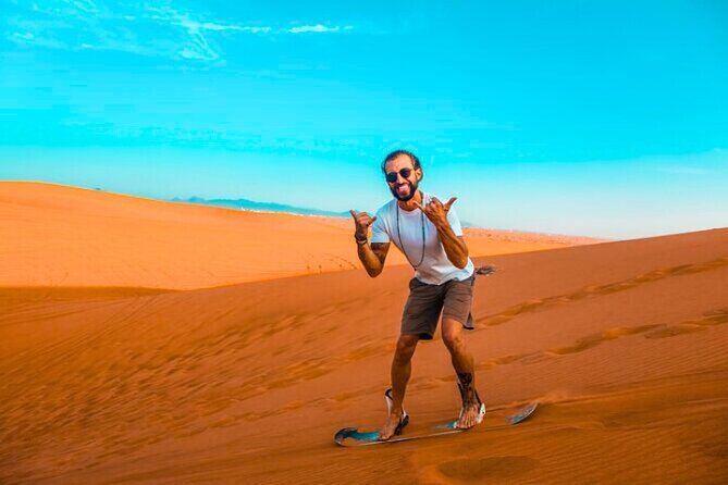 Desert Safari Dubai 30 Mins Quad Bike, Sand Board, Camel Ride BBQ - A six-hour introduction to Dubai’s desert