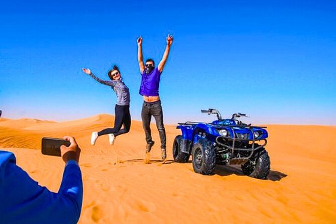 Desert Safari Dubai 30 Mins Quad Bike, Sand Board, Camel Ride BBQ - Is $87.92 good value?