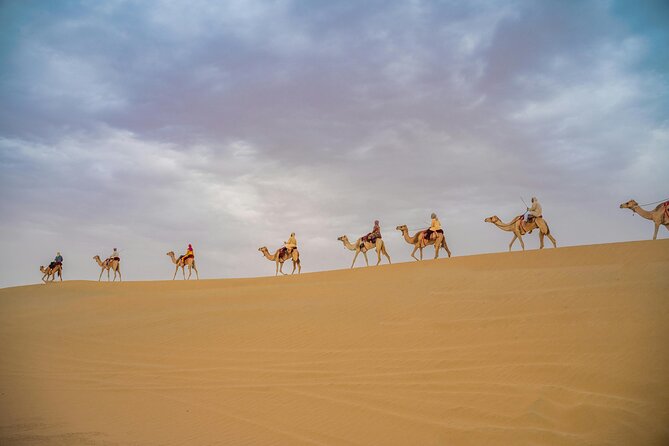 Desert Safari Dubai with BBQ Dinner, Sand Boarding & Camel Ride - From Dubai streets to Lahbab’s red dunes