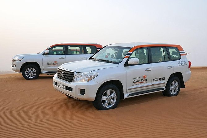 Desert Safari in 4X4 through Lahbab Desert with BBQ Dinner - Henna, shisha, and camp activities
