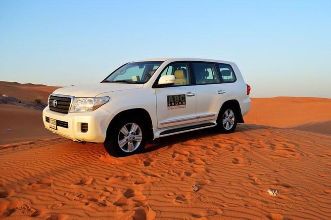 Desert Safari in a 4 x 4 with Sand Ski and Camel Ride from Dubai - Sand skiing and the Majlis camp