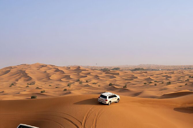 Desert Safari -Live Shows, BBQ Dinner, Dune Bashing and lot more. - Pickup between 2:30 and 3:30 PM