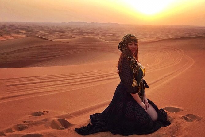Desert Safari Quad Bike Activity with Dinner in Dubai - Reaching camp for tea, coffee, and desert customs