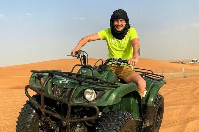 Desert Safari, Quad Biking, Sand Surfing and BBQ Dinner In Dubai - Leaving Dubai for Lahbab’s red dunes