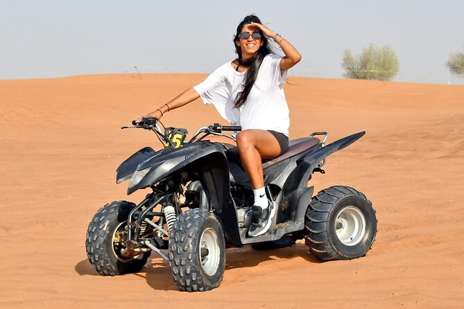 Desert Safari With 30 Mins Of Quad Bike Tour Camel Ride And BBQ - Who should book this safari?