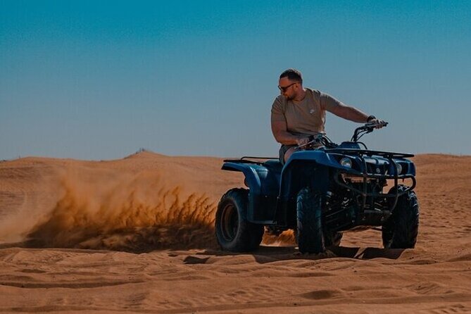 Desert Safari with 30 Minutes Quad Biking on High Red Dunes (Complete Package) - The desert camp and its short camel ride