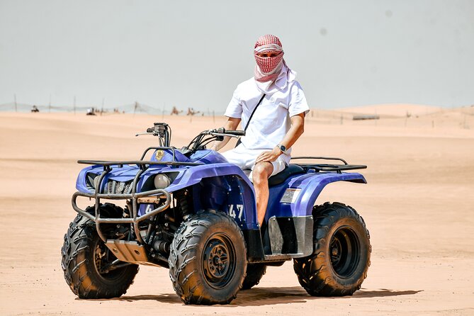 Desert Safari With BBQ Dinner, Quad Bike & Camel Ride from Dubai - The 25-minute quad bike ride