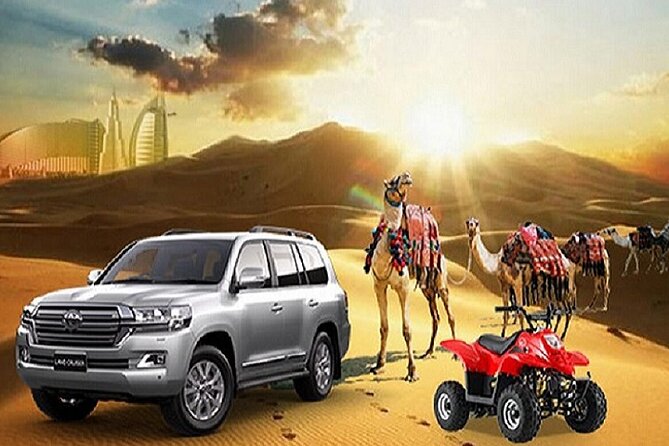 Desert Safari With BBQ Dinner, Quad Ride And And Sand-boarding - Dune bashing in a Land Cruiser